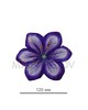 Пресс цветок фиолетовый ландыш атлас E1, диаметр 120 мм, в упаковке 100 штук