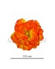 Кудрявая красно-желтая роза M022, диаметр 100 мм, 7 шт на букете.