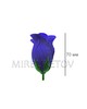 Роза бутон шелковый средний фиолетовый высота 70 мм 014