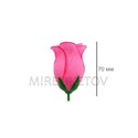 Искусственные цветы Розы бутон, шелк, 70 мм