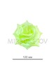 Искусственные цветы Роза открытая, атлас, 120 мм