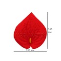 Искусственные цветы Калла без тычинки, красная, бархат, 130х145 мм