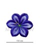 Искусственные Пресс цветы Лилия, атлас, 150 мм