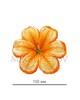 Искусственные Пресс цветы Мальва, атлас, 150 мм
