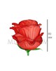 Искусственные цветы Роза бутон пышный, атлас, 80 мм