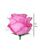 Роза бутон атласный пышный розовый кант F30