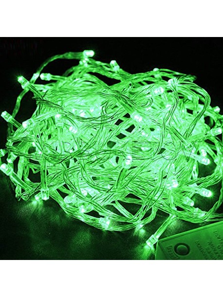 Гирлянда LED зеленая 100-500 ламп на прозрачном проводе