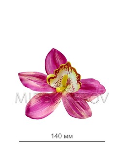 Штучні квіти Орхідея, бордова, 140 мм