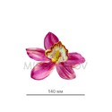Штучні квіти Орхідея, бордова, 140 мм