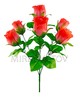 Искусственные цветы Букет Роза бутон, 7 голов, 520 мм