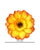 Искусственные цветы Ромашка разноцветная, атлас, 105 мм