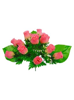 Искусственные цветы Букет Розы, 13 голов, 380 мм