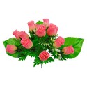 Штучні квіти Букет Троянди, 13 голів, 380 мм