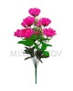 Искусственные цветы Букет Розы, 11 голов, 550 мм