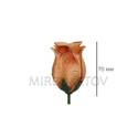 Штучні квіти Троянди бутон, атлас, 70 мм, Розпродаж