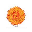 Искусственные цветы Георгина гигант, шелк, 170 мм