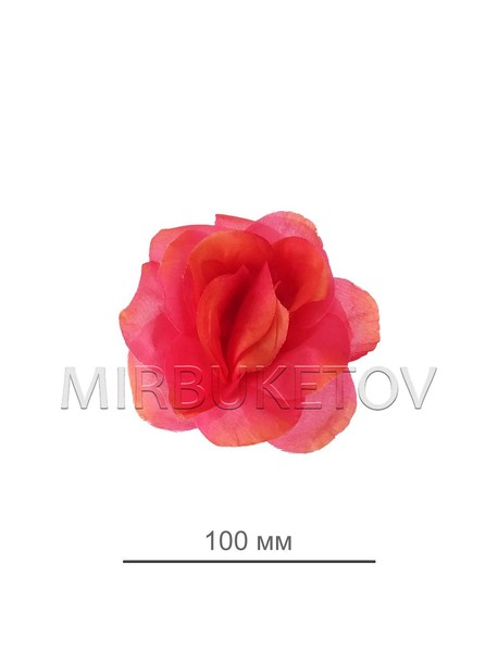 Искусственные цветы Роза открытая, шелк, 100 мм, Уценка