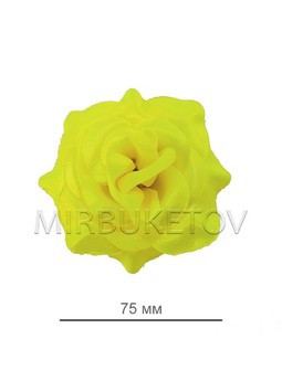 Искусственные цветы Роза открытая, атлас, 75 мм