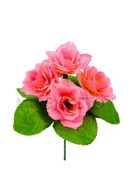 Штучні квіти Бордюрний Букет Троянди, 5 голів, мікс, 200 мм
