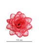 Искусственные цветы Роза открытая "павлин", атлас, 150 мм