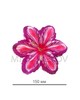 Пресс цветок лилия атласная фиолетовая, 150 мм, E6