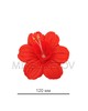 Пресс цветок мальва шелковая красная, диаметр 120мм, 700 шт в упаковке