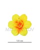 Пресс цветок мальва шелковая лимонная, диаметр 120мм, 700 шт в упаковке