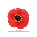 Искусственные цветы Мак красный с присыпкой, шелк, 100 мм