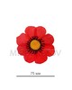 Искусственные цветы Мак красный, шелк, 75 мм