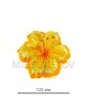 Пресс цветок Лилия атласная лимонная, 120 мм, E10