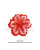 Пресс цветок Лилия атласная красная, 120 мм, E10