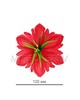 Пресс Лилия резная с тычинкой, красная, 125 мм, A103