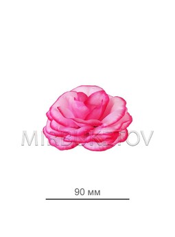 Искусственные цветы Роза открытая, шелк, 90 мм