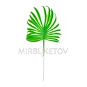 Лист пальмы пластмассовый, светло-зеленый, 400 мм