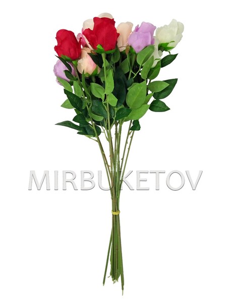 Штучні квіти Преміум Троянда на ніжці, 630 мм