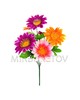 Искусственные цветы Букет Лотоса разноцветного, 7 голов, 410 мм