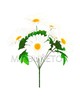 Штучні квіти Букет Ромашки білої, 7 голів, 430 мм