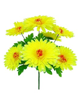 Штучні квіти Букет Гербери південної, 7 голів, 420 мм