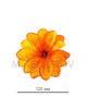 Искусственный цветок Крокуса желтый с кантиком, 120 мм, E74