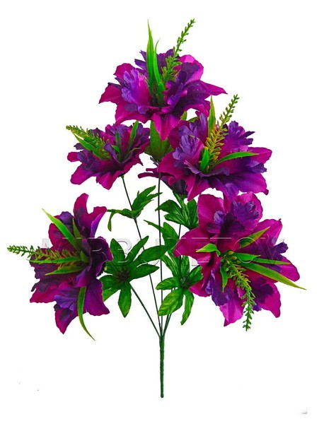 Искусственные цветы Букет Нарцисса (Пион китайский), 6 голов, 490 мм