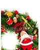 Рождественский венок "Хеллоу Санта", 32 см, AW009