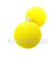 Елочный шар "Бархатные", 60 мм, лимонный