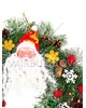 Рождественский венок "Санта-2", 32 см, AW012
