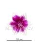 Искусственные Пресс цветы со вставкой Орхидея, атлас, 140 мм