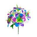 Искусственные цветы Букет Нарцисс резной, 6 голов, 400 мм