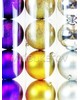 Елочные шары 6 шт в колбе "Новогоднее трио", микс, 100 мм, AAS31