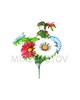Искусственные цветы Букет Ромашки разноцветной, 7 голов, 340 мм