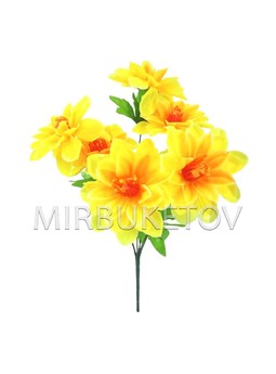 Искусственные цветы Букет Клематиса, 7 голов, 420 мм