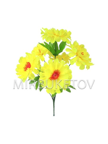 Искусственные цветы Букет Хризантемы, 6 голов, 370 мм