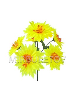Искусственные цветы Букет Герберы, 6 голов, 340 мм